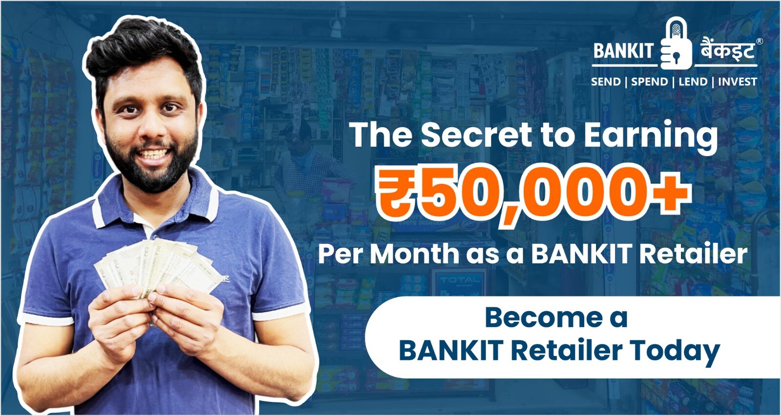 The Secret to Earning ₹50,000+ Per Month as a BANKIT Retailer, become a BANKIT agent today