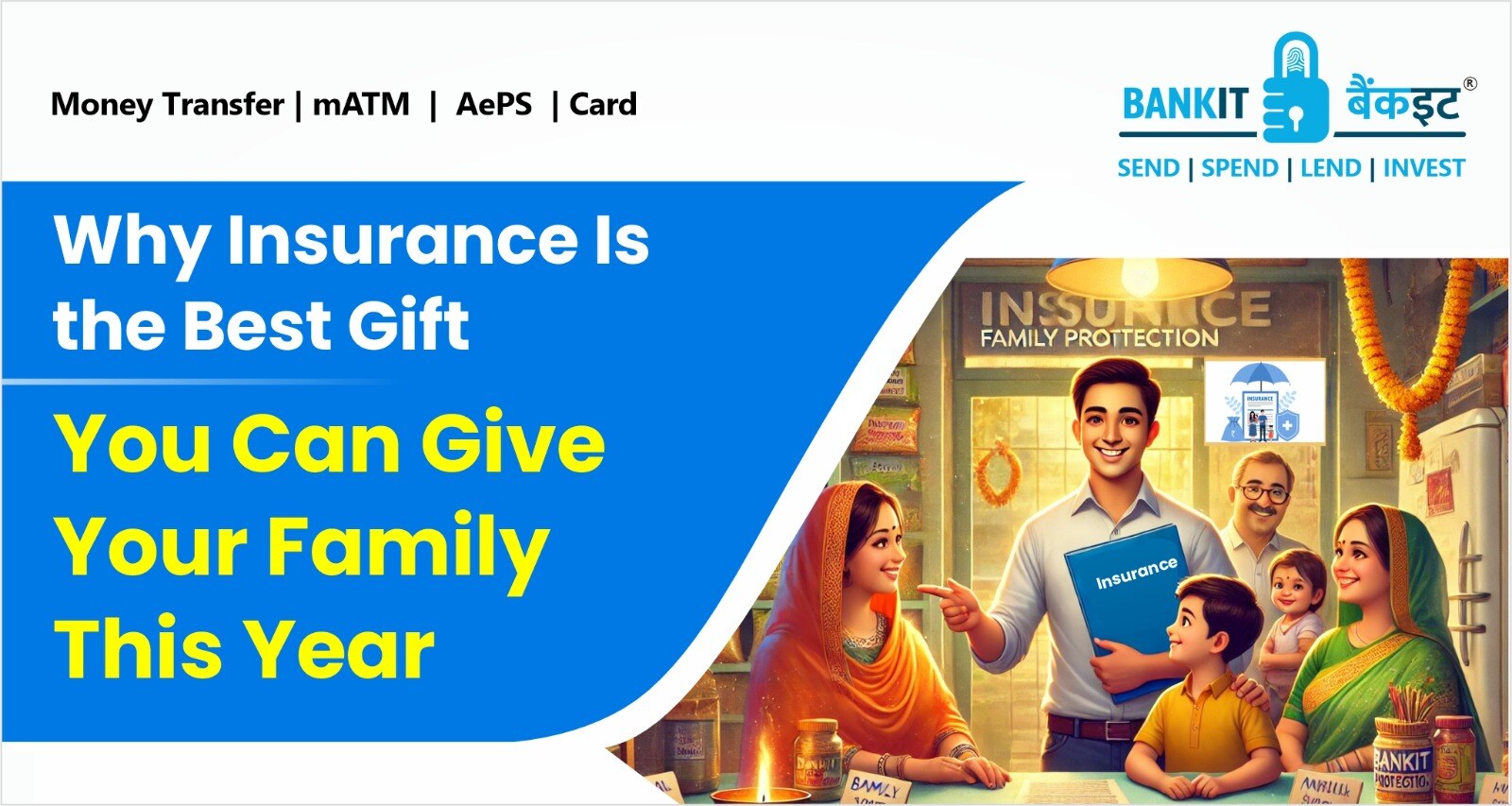 Insurance Is the Best Gift You Can Give Your Family This Year as it provides peace of mind, Protection for Every Family Member , Financial Security, and otherLong-Term Benefits