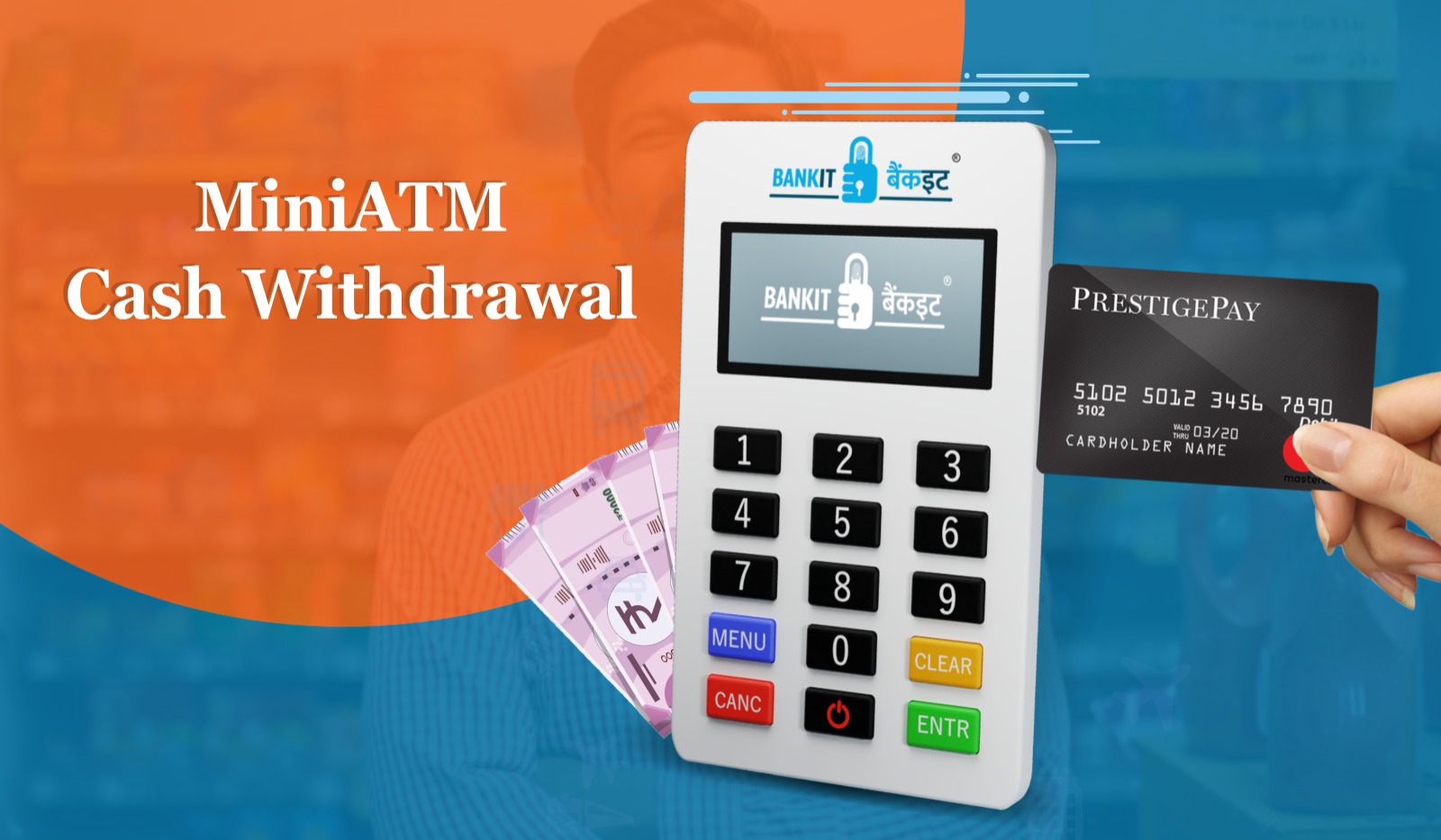 MiniATM Cash Withdrawal using Debit Card